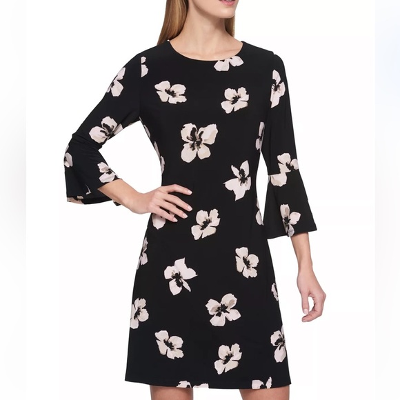 TOMMY HILFIGER
Petite Floral-Print Bell-Sleeve Mini Dress - Picture 7 of 8